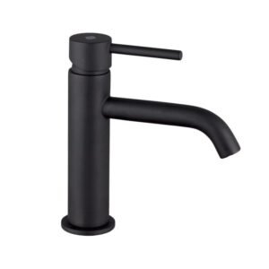 Grifo monomando para lavabo SIRIO negro mate - Imagen 1