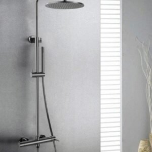 Conjunto de ducha monomando ROUND TITANIO - Imagen 2