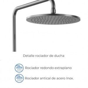 Conjunto de ducha monomando ROUND TITANIO - Imagen 3