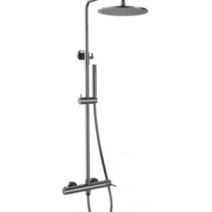 Conjunto de ducha monomando ROUND TITANIO - Imagen 1