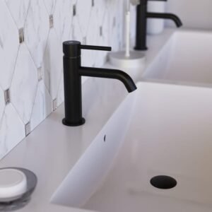 Grifo monomando para lavabo SIRIO negro mate - Imagen 2
