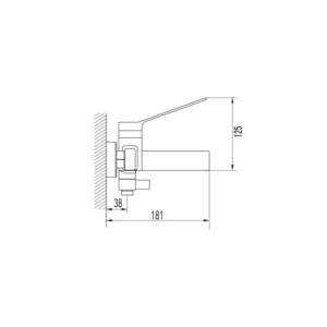 Grifo monomando para bañera TARSIO - Imagen 2