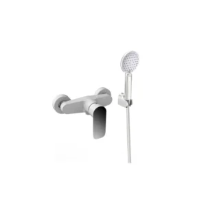 Grifo monomando ducha CASSIO Cromo/blanco - Imagen 2