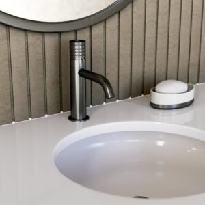 Grifo monomando para lavabo HELIOS Titanio - Imagen 2