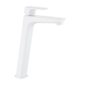 Grifo monomando lavabo caño alto MARRIOT blanco - Imagen 1