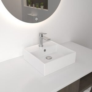 LAVABO CERÁMICO CUADRADO 9301 - Imagen 1