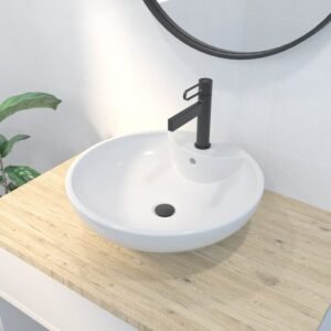 LAVABO CERÁMICO REDONDO SOBRE ENCIMERA 9305 - Imagen 1