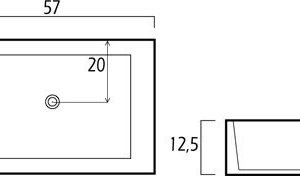 LAVABO CERÁMICO RECTANGULAR 9311 - Imagen 3
