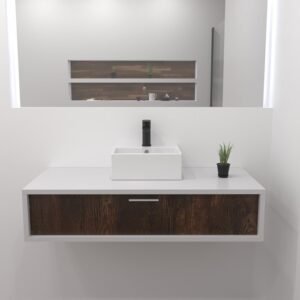 LAVABO CERÁMICO RECTANGULAR 9362 SOBRE / MURAL - Imagen 2