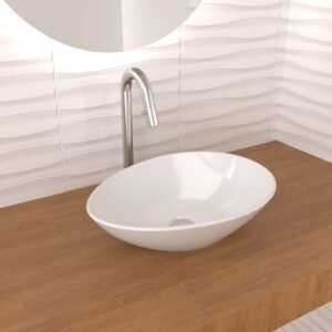 LAVABO CERÁMICO OVALADO 9379 COSMOS - Imagen 1