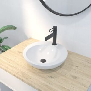 LAVABO CERÁMICO REDONDO 9381 DE DISEÑO - Imagen 1