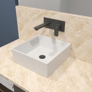 LAVABO CERÁMICO CUADRADO 9382 - Imagen 1
