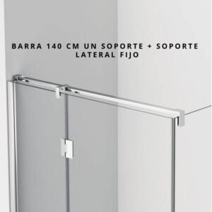 Mampara Angular Fijo + Abatible + Lateral Fijo OPEN - Imagen 3