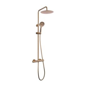 Conjunto de ducha termostático ROUND ELITE COBRE PVD - Imagen 1