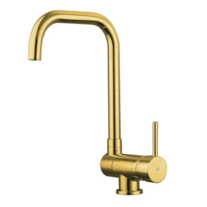 Grifo de cocina monomando abatible oro ALEXIA - Imagen 1