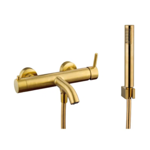Grifo monomando para bañera SIRIO ORO CEPILLADO - Imagen 1