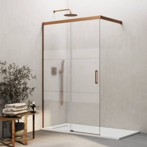 Mampara ducha angular BASIC FREE ANGULAR COBRE - Imagen 2