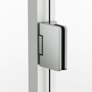 Mampara angular 2 puertas abatibles al vértice GLASS NÍQUEL - Imagen 2