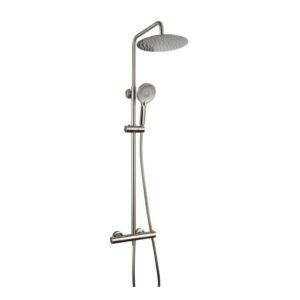 Conjunto de ducha termostático ROUND ELITE NÍQUEL PVD - Imagen 1