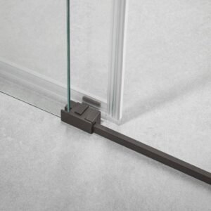 Mampara ducha fijo + corredera BASIC TITANIO - Imagen 3