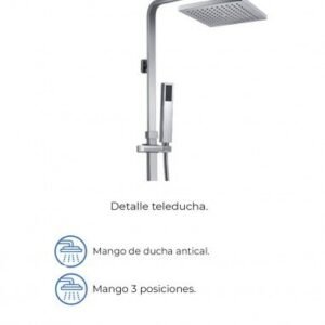Conjunto de ducha termostático cuadrado QUADRA ELITE - Imagen 3