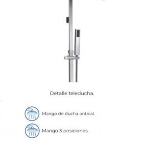 Conjunto de ducha cuadrado monomando QUADRA - Imagen 3