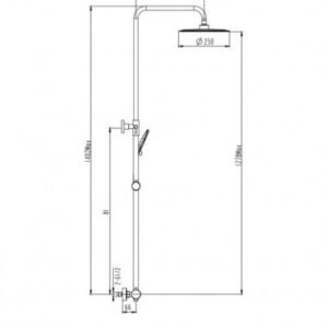 Conjunto de ducha INVERTER R + maneta CASSIO NEGRO - Imagen 2