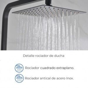 Conjunto grifería para ducha INVERTER C negro mate - Imagen 6