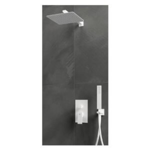 Conjunto de ducha empotrable monomando ORION BLANCO - Imagen 1