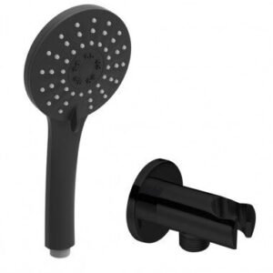 Conjunto para ducha empotrado termostático ROUND NEGRO - Imagen 1