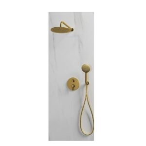 Grifería para ducha empotrada SIRIO ORO CEPILLADO - Imagen 1