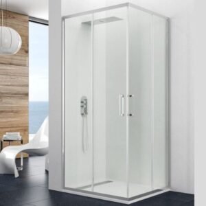 Mampara ducha angular 2 fijos + 2 correderas PRESTIGE - Imagen 1