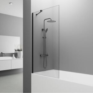 Mampara bañera panel fijo SCREEN NEGRA - Imagen 1