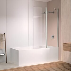 Mampara de bañera fijo + abatible TEBAS - Imagen 1