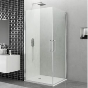 Mampara ducha Angular 2 puertas abatibles OPEN - Imagen 1