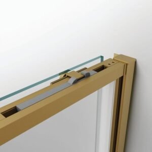 Mampara ducha angular fijo + corredera+ lateral fijo TWENTY ORO - Imagen 4