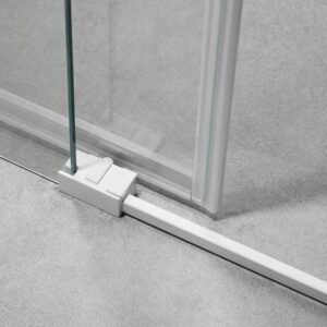 Mampara ducha fijo + corredera BASIC BLANCA - Imagen 6