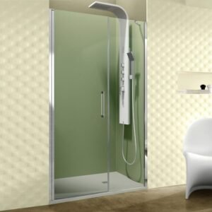 Mampara ducha fijo + puerta abatible con cierre a fijo CLOSE - Imagen 1