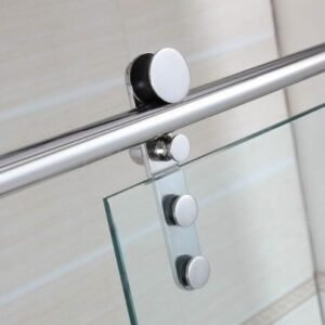 Mampara INOX frontal + lateral fijo MOVING - Imagen 4