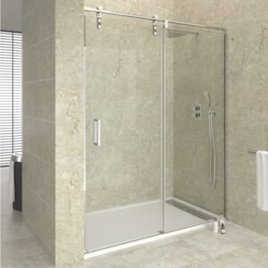 Mampara acero inoxidable fijo + corredera MOVING - Imagen 1