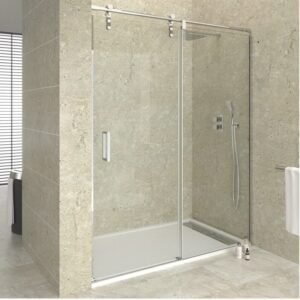 Mampara acero inoxidable fijo + corredera MOVING - Imagen 1