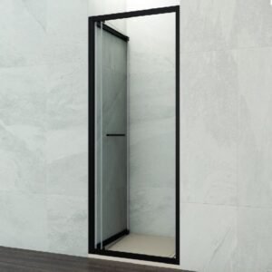 Mampara ducha frontal plegable SPAZIO COMBI A NEGRA - Imagen 1