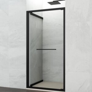 Mampara ducha frontal plegable SPAZIO COMBI A NEGRA - Imagen 2