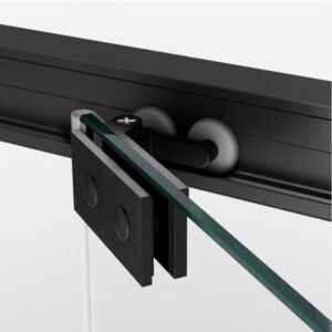 Mampara ducha frontal plegable SPAZIO COMBI A NEGRA - Imagen 6