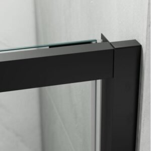 Mampara ducha frontal plegable SPAZIO COMBI A NEGRA - Imagen 4