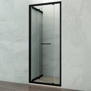 Mampara ducha frontal plegable SPAZIO COMBI A NEGRA - Imagen 3