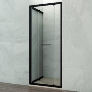 Mampara ducha frontal plegable SPAZIO COMBI A NEGRA - Imagen 3