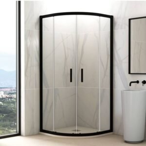 Mampara ducha semicircular PRESTIGE NEGRA - Imagen 1