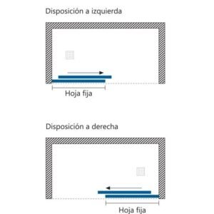 Mampara ducha angular fijo + corredera + lateral fijo ABU DABI - Imagen 3