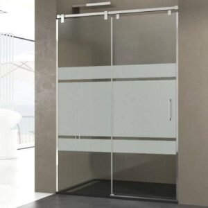 Mampara INOX fijo + corredera FUTURA - Imagen 2